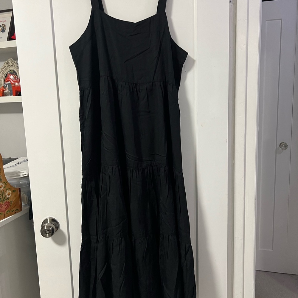 The Drop Womens Britt Tiered Maxi Tent Dress